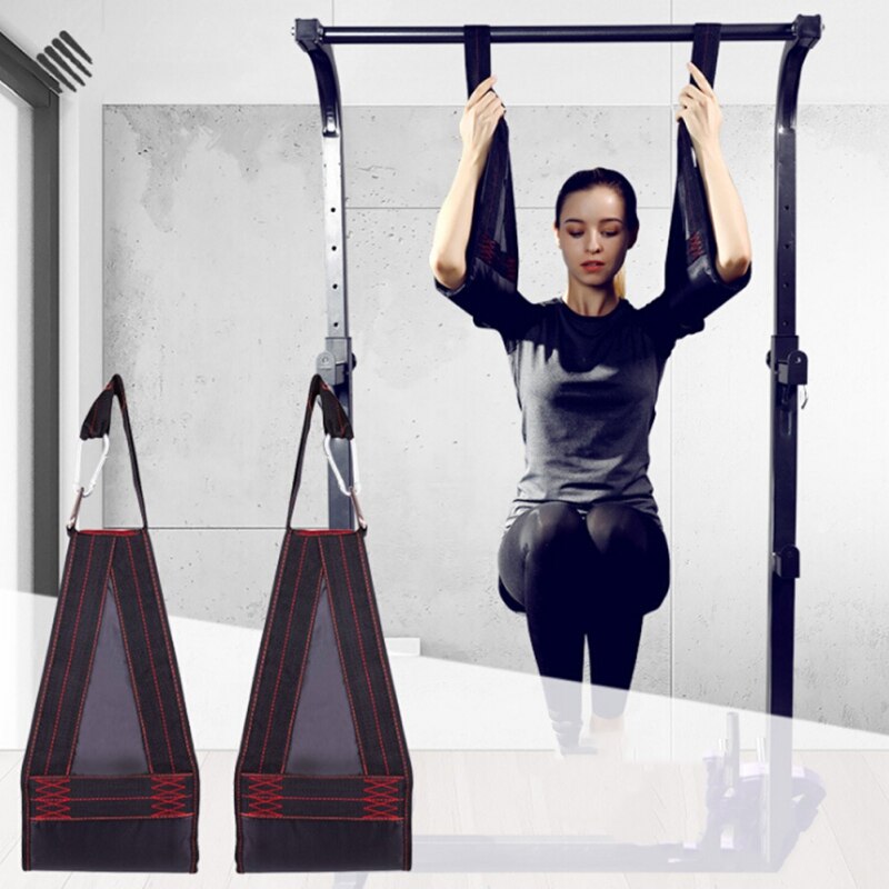 Kraftig muskel trening belte slynge stropper mage hengende belte hake opp sit up bar pullup muskel treningsutstyr