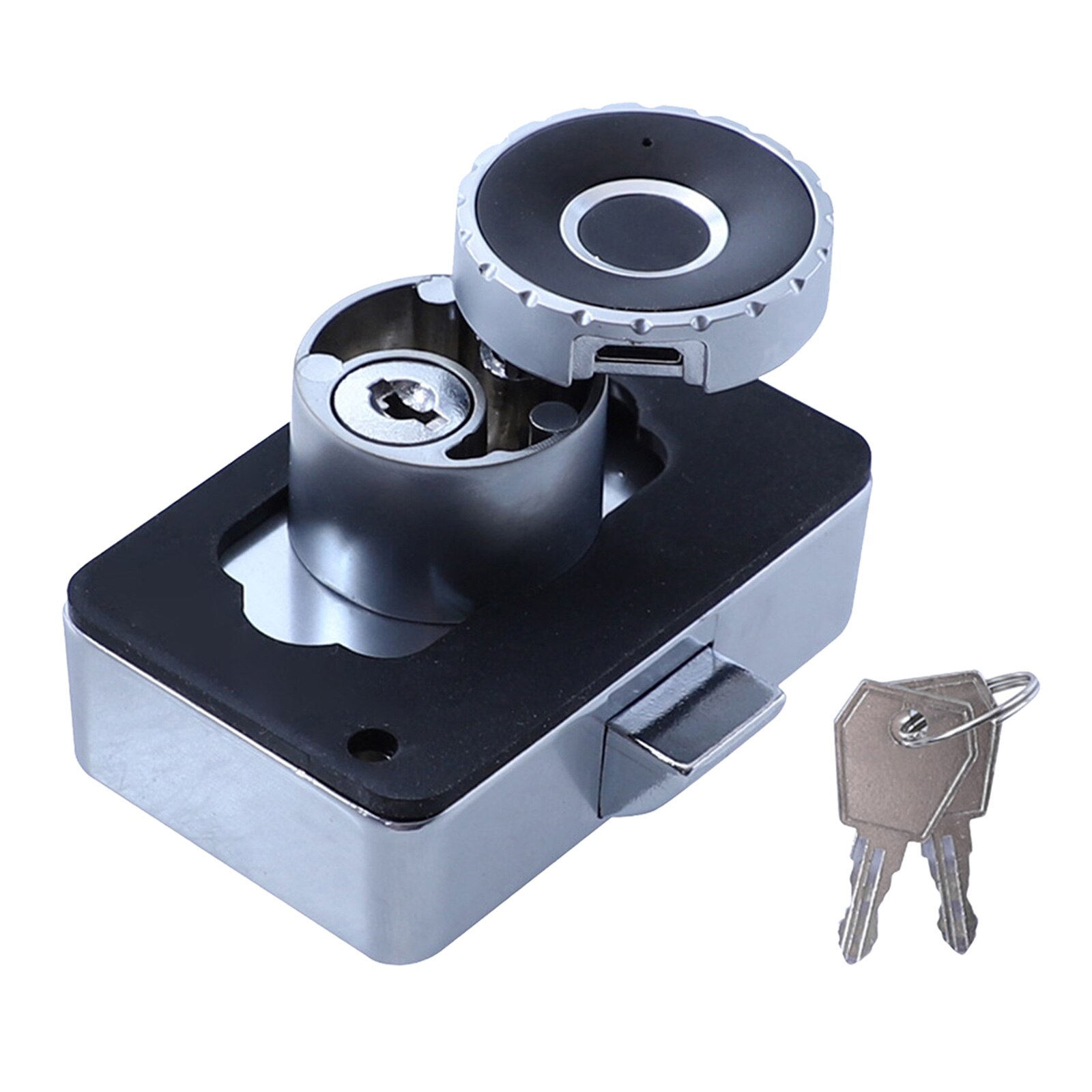 Vingerafdruk Slot Kastdeur 2-In-1 Lock Usb Oplaadbare Voor Home Office