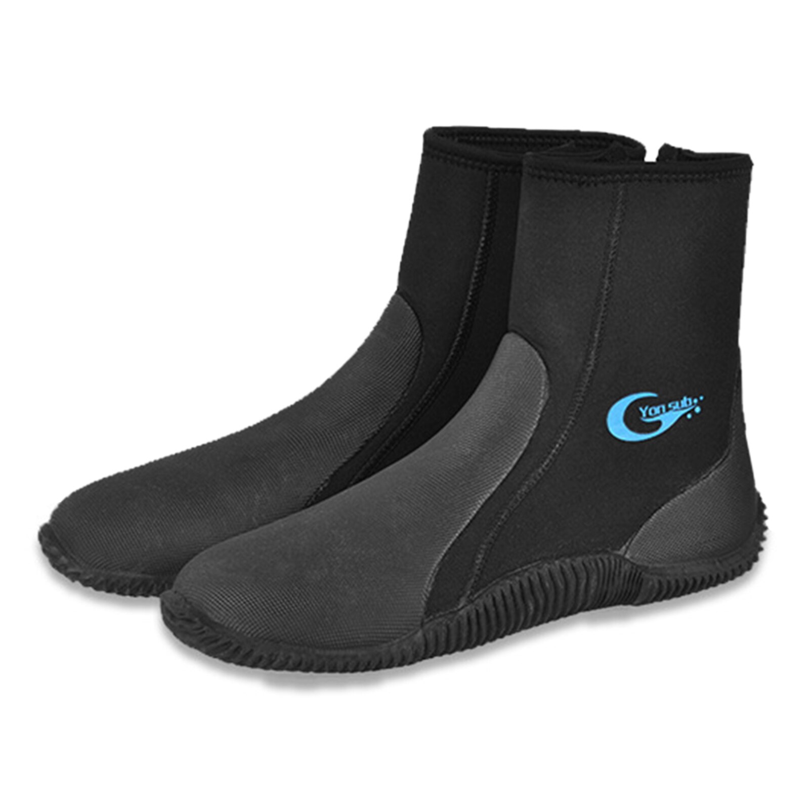 Bottes de plongée sous-marine en néoprène pour adultes, 5MM, vulcanisation à tige haute, antidérapantes, chaussures de pêche à Fins chaudes
