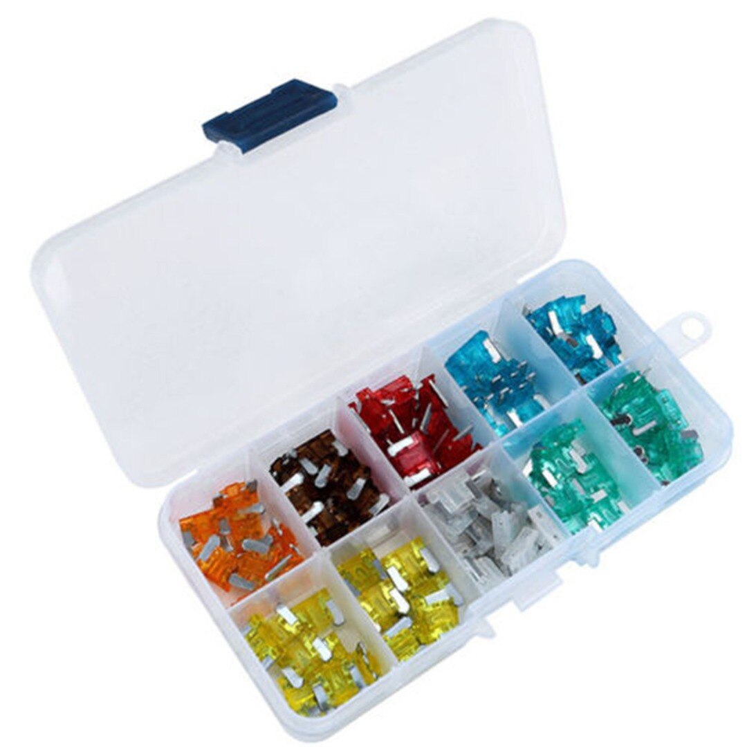 120x Car Low Profile Micro Mini Blade Fuse Set 5A 7.5A 10A 15A 20A 25A 30A