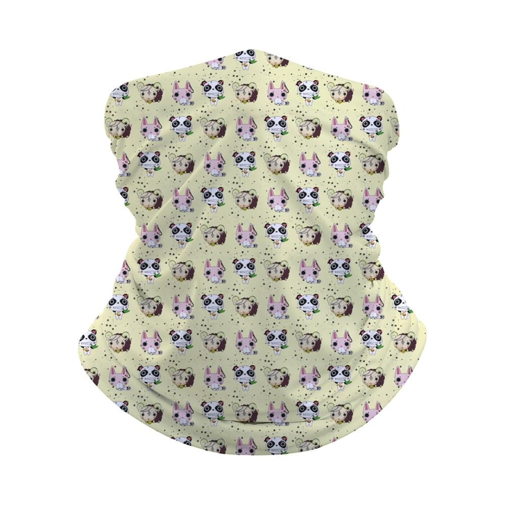 Grafika z tygrysem dzieci bez szwu chustka maska na twarz z opaską komin komin z pałąkiem na głowę wielofunkcyjny szal