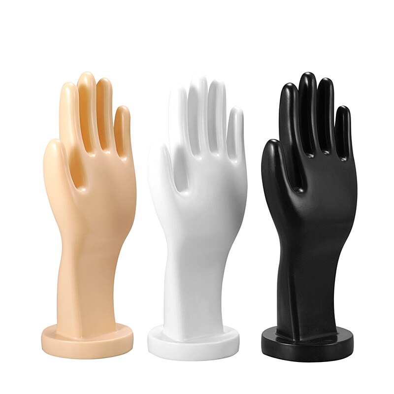 MANO IZQUIERDA de plástico para hombre, Manneqin, para exhibición de guantes, de una pieza