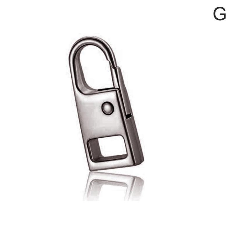1pcs Zipper Pulls Tab Replacement Luggage Zipper Pull Zippers Handle Fixer Repair Extension Mend Tags For Suitcase Backpack V9Y4: 2.1cm Gun color