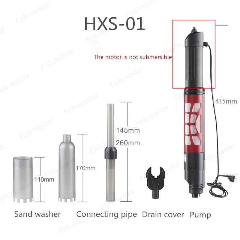 2.55meter Long Siphon Gravel Cleaner for Fish Tank Cleaning Washing Sand Changing Water.Aquarium Fish Tank Gravel Cleaner Water: HXS-01