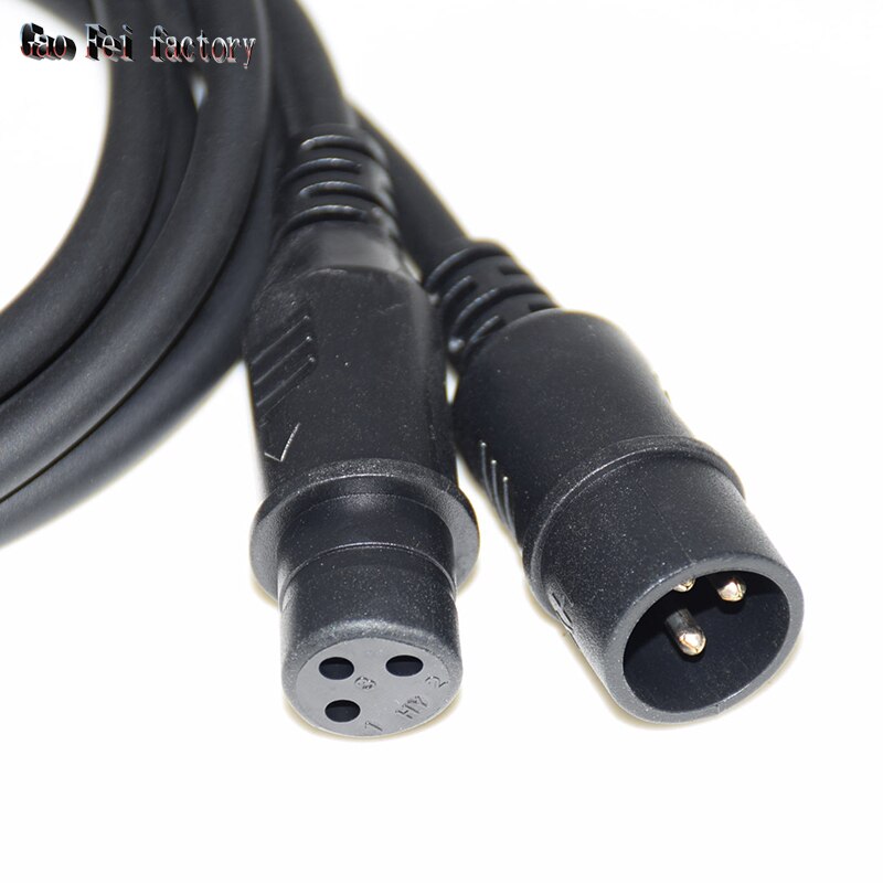 Cable de conexión de señal DMX, 1m/2m/3m/5m/10m, 3 pines, para luz Par LED, luz con cabezal móvil, accesorios de iluminación de escenario Dmx