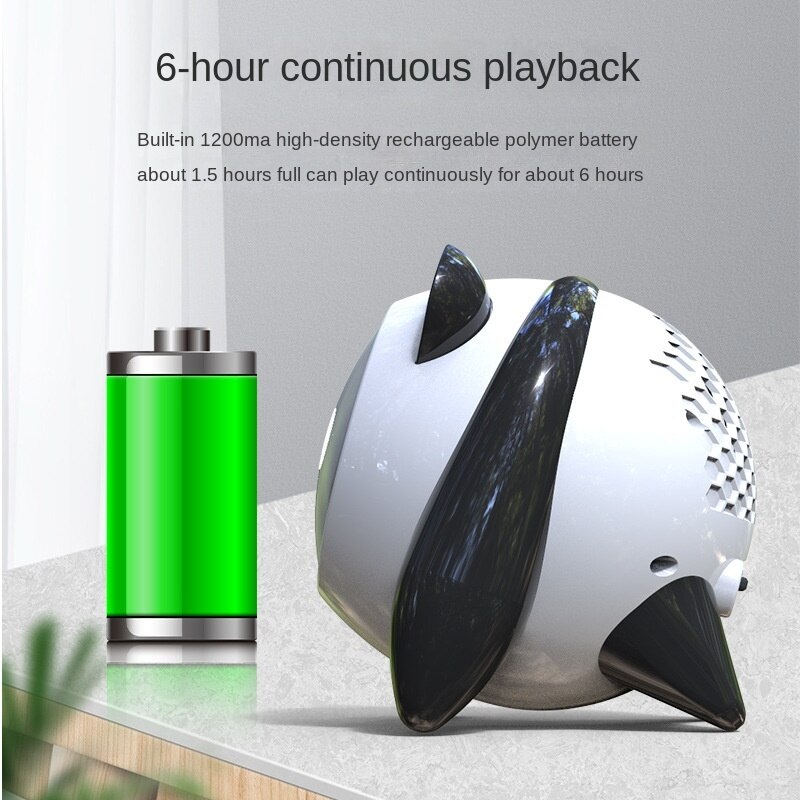 Ai Panda Draadloze Bluetooth Speaker L Cartoon Geluid Subwoofer Nachtlampje