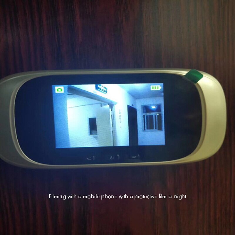2.8 tommer wifi video dørklokke kamera, trådløs dørklokke med indvendig opbevaring og sikkerhedskamera dørklokke, nattesyn, ledet