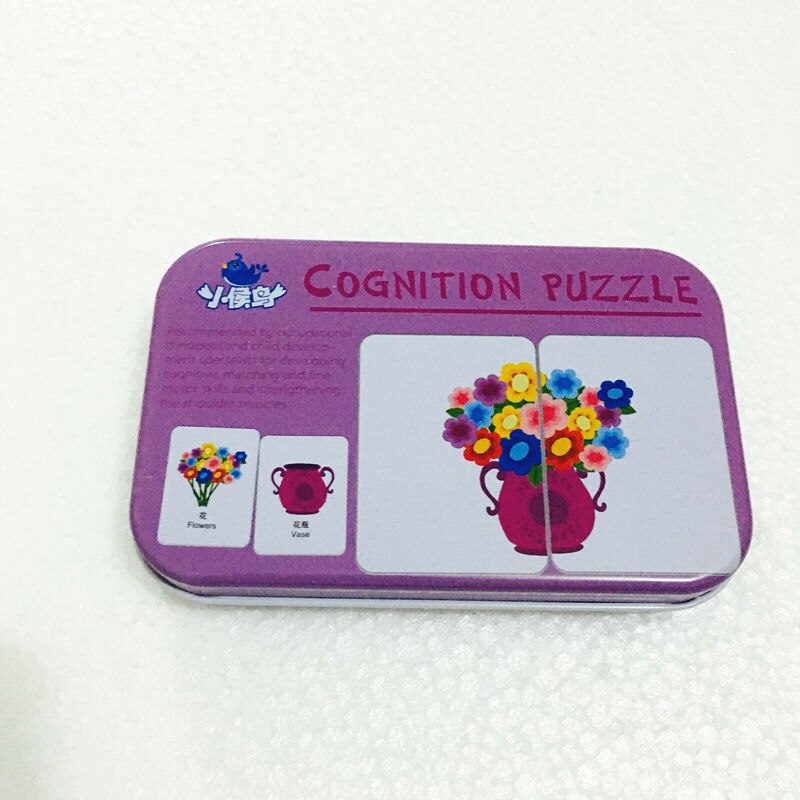3D Puzzles Pädagogisches Spielzeug Für Kinder Eisen Box Set Fahrzeug/Tier/Obst Puzzles Alphabet Erkenntnis TPuzzle Zählen sticks: Life