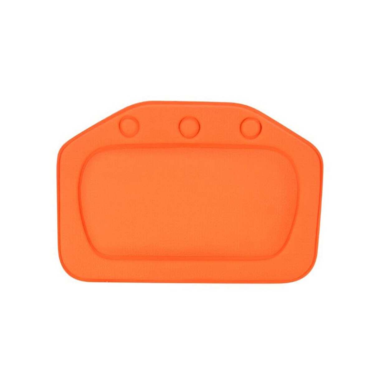 Oreiller de bain de SPA rembourré Spongy | Coussin de baignoire avec 3 ventouses, coussin de baignoire en PVC pour cou appui-tête souple, étanche: Orange
