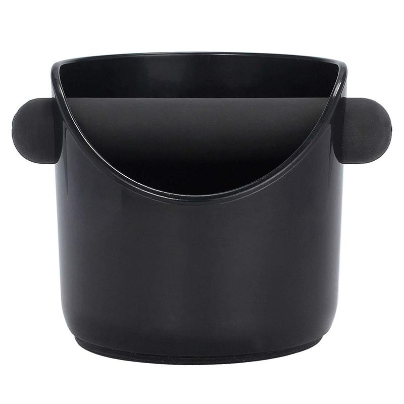 Espresso Knock Box Anti Slip Coffee Grind Dump Bin Waste Bin with Detachable Knock Bar for Barista