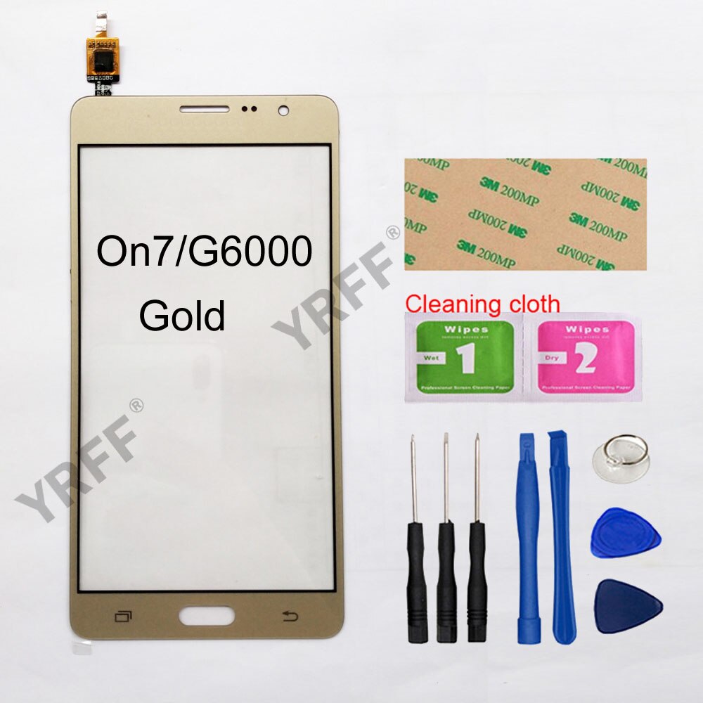 5,5 ''Für Samsung Galaxis an7 Auf 7 G6000 SM-G6000 Touchscreen Digitizer Sensor berühren Glas Objektiv Tafel: Gold und Werkzeug