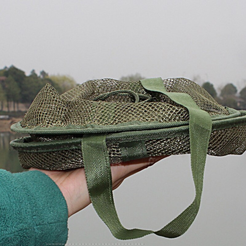 Opvouwbaar rond visnet voor buiten, 3 lagen nylon, vis- en garnalennet, visnet voor garnalen, accessoires voor buitenvissen