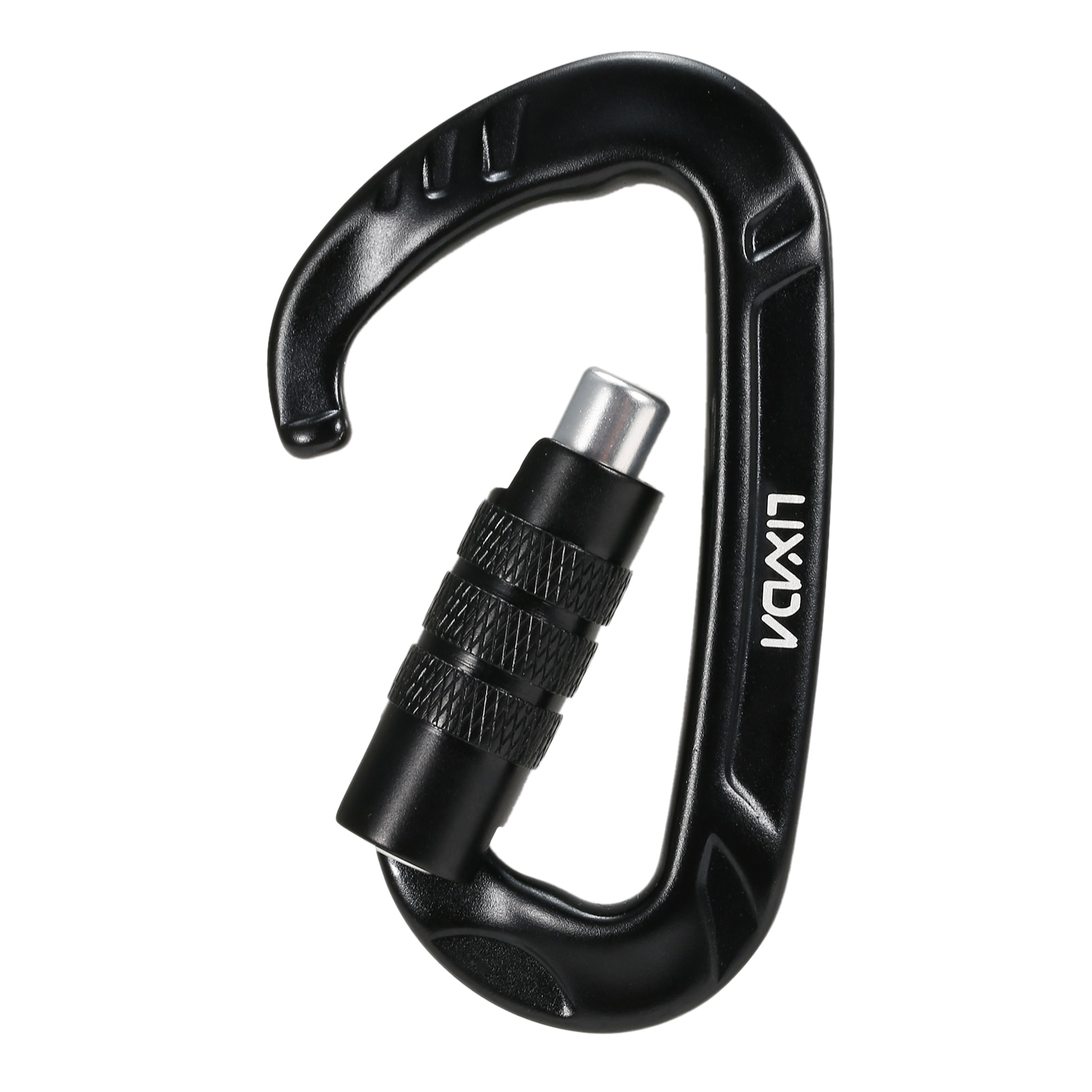 2PCS 12KN Carabiner Clips Mountaineering Caving Rock Climbing Carabiner D Shaped Safety Master Screw Lock Buckle Escalade