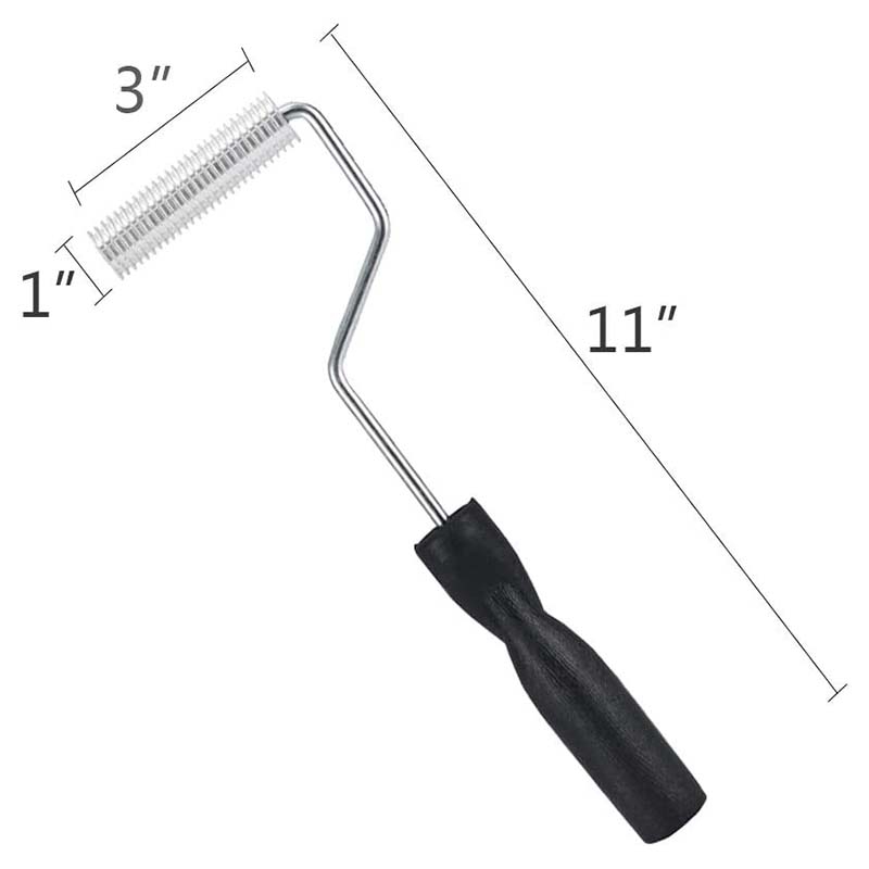 Glass Fiber Roller Tool Kit, 4-Piece Glass Fiber Resin Laminated Bubble Roller Set, Suitable for Ship Repair