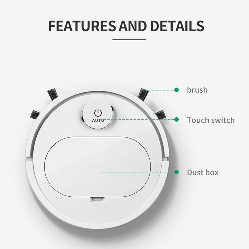 3 In1 Automatic Robot Wireless Vacuum Cleaner ing ... – Grandado