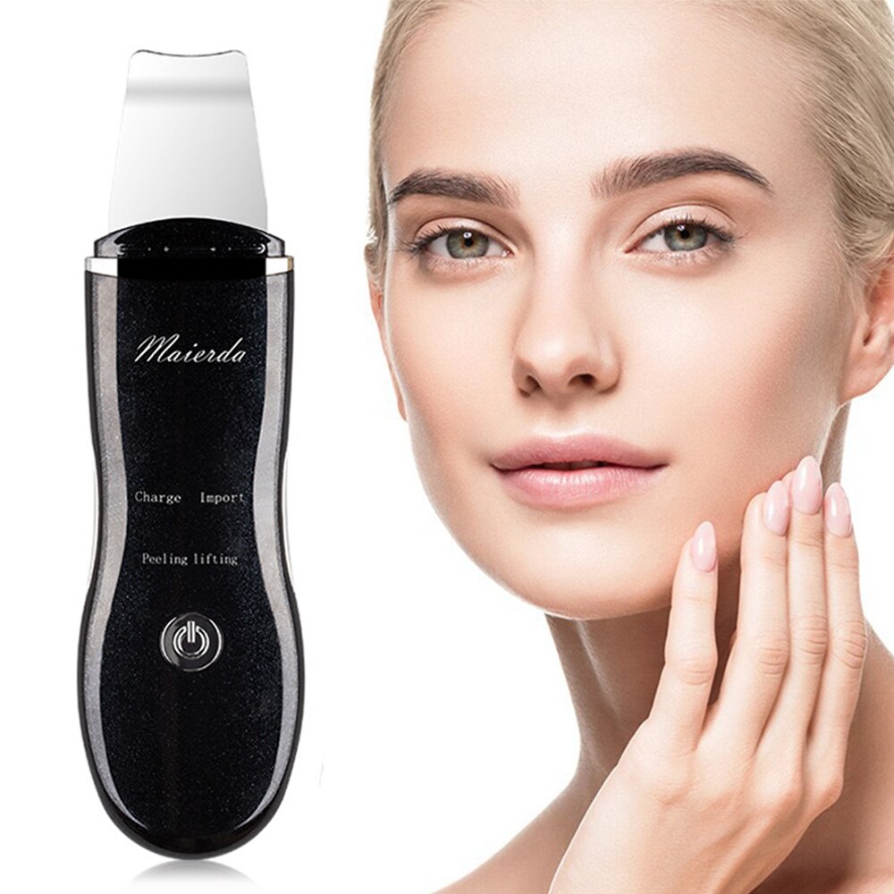 Ultrasone trillingen diepe gezichtsreiniging huidscrub verwijdert vuil mee-eters vermindert rimpels gezichtslifting peeling mee-eter poriën