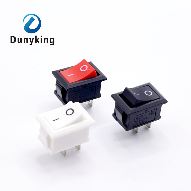 2/5/10 Uds Mini interruptor basculante KCD1, ON/OFF, equipo eléctrico, 2 pines, 2 posiciones, 15*21mm, 6A 250VAC/10A 125VAC, sin LED