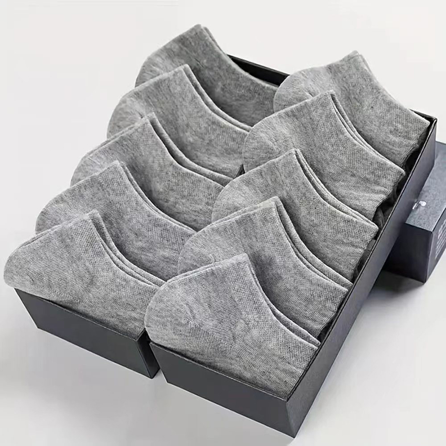10/12/20/40 pares de calcetines náuticos para hombre, calcetines deportivos de negocios con absorción de sudor para verano y otoño, calcetines tobilleros suaves sin pilling de Color sólido: Azul amarillo