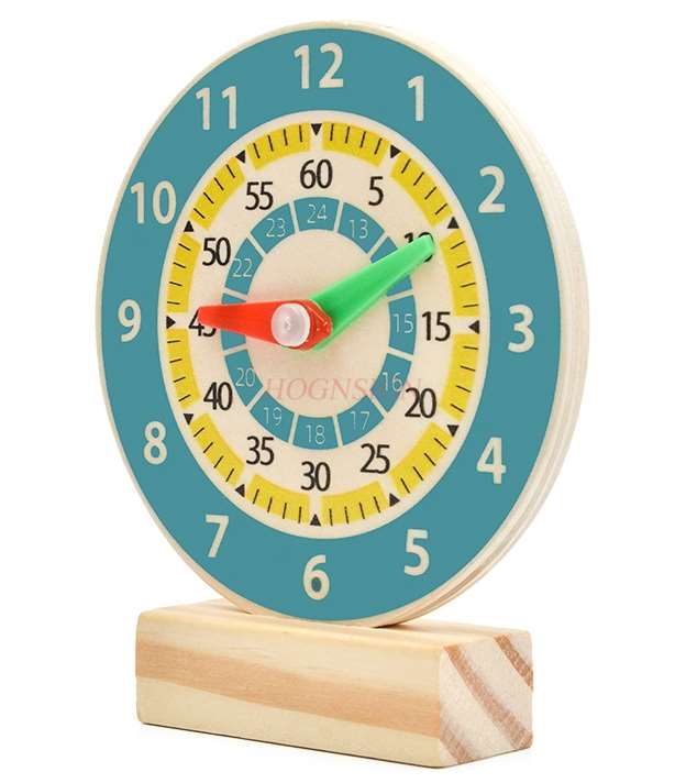 Reloj para estudiantes de primaria, modelo para niños, reloj para enseñanza de matemáticas, ayuda para estudiantes de primer grado, reloj para saber tiempo, dos estudiantes