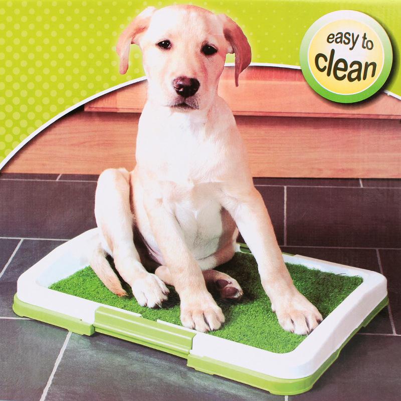 Pet Toliet Training Plastic with Grass Toilet Mat Training Potty Dog Pad Tray Toilet Training Urinary Trainer Mat Pee Pad