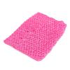 9"/Crochet Tube Top Elastic Waistband Headband Hair Band Girls Tutu Skirt: Hot Pink