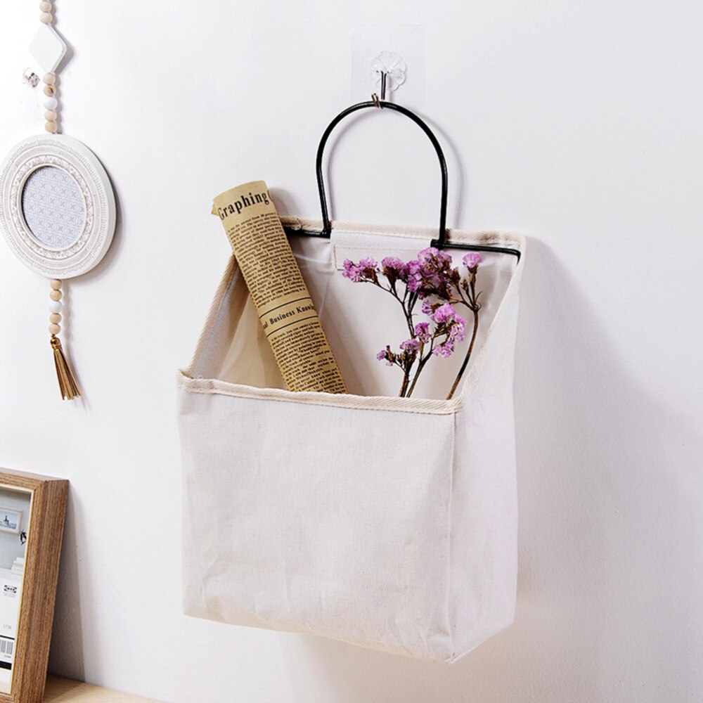 Przechowywanie drzwi duże wiszące torba z tkaniny praktyczne tkaniny magazyn worek robić przechowywania gospodarstwa domowego naścienna torba robić zawieszenia robić porządkowania (szary,