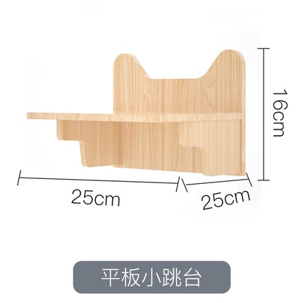 Wall-Mounted Cat Climbing Frame Wall-Mounted Solid Wood Cat Nest Jumping Platform Scratching Pole Cat Wall Cat Ladder Cat Space: Platform 3