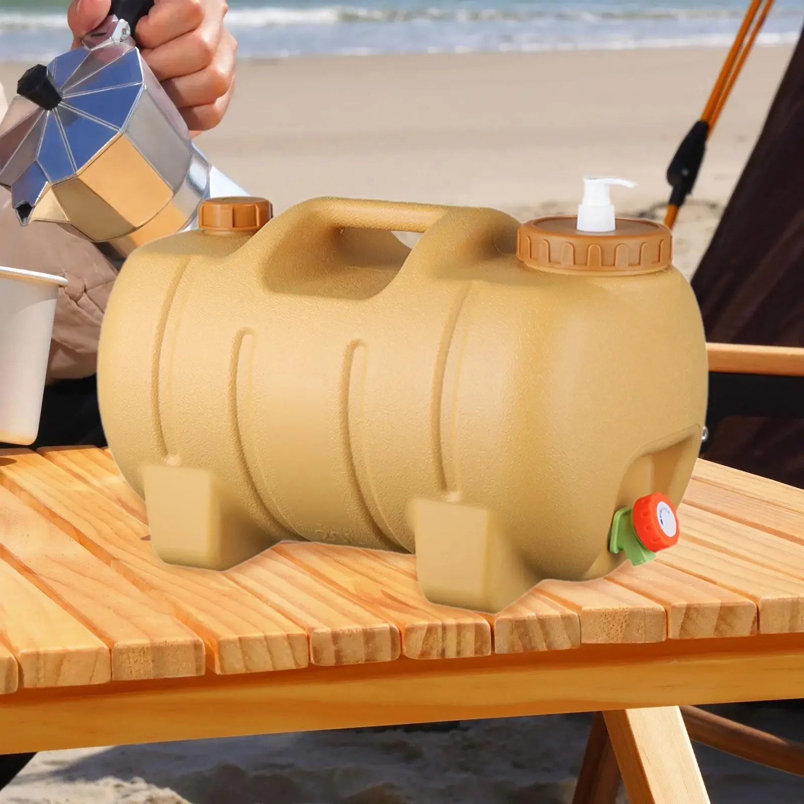 Contenitore per acqua a forma di maialino Dispenser per bevande da 20 litri per picnic Pesca RV Secchio per acqua all'aperto Secchio per acqua all'aperto