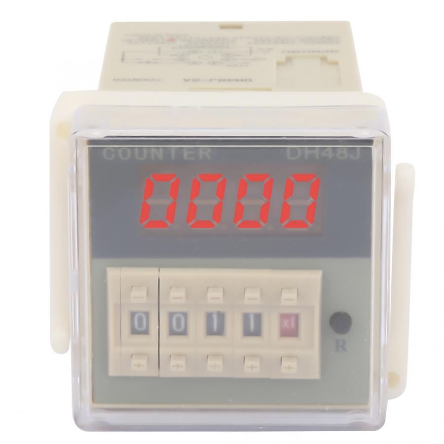 Digital Counter O111ROM DH48J-8A LCD Digital Electronic 8 Pins Counter Delay Time Relay 0-999900