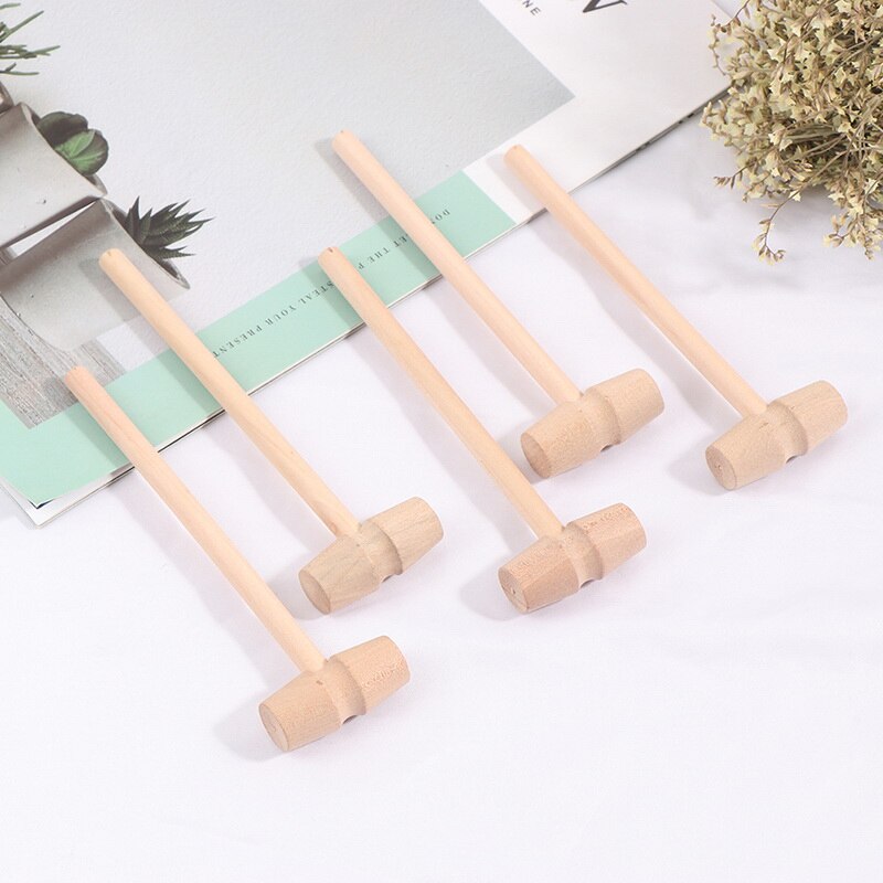 5Pcs Wooden Crab Hammer Mallet Carving Tool Leather Craft Jewelry Making Hammer Tool