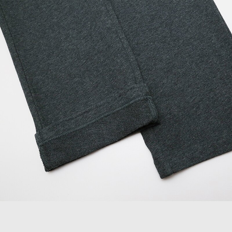 Mannen Gebreide Sport Broek Comfortabele Katoenen Jogging Broek Met Zakken Taille Trekkoord Workout Losse Fitness Broek