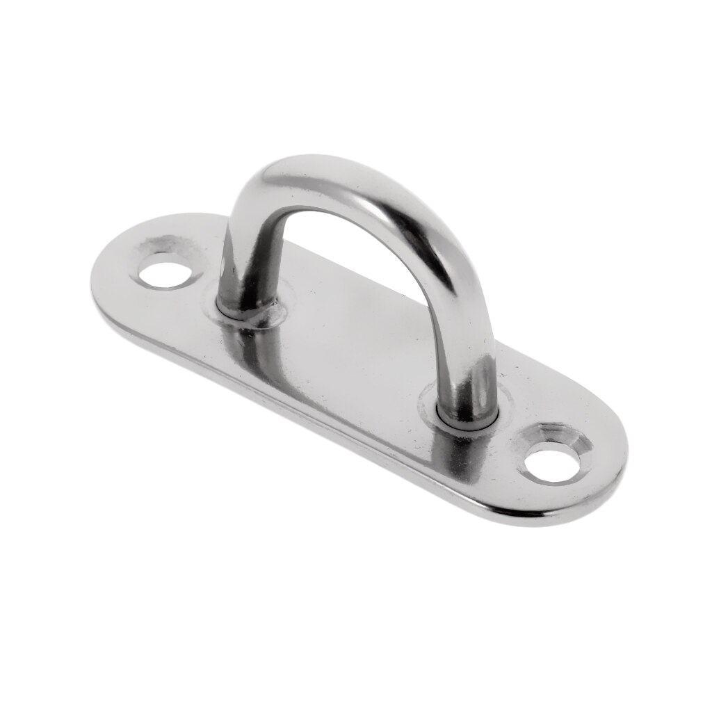 304 Stainless Steel Oblong Pad Eye Plate Stape Marine Boat Deck Hardware