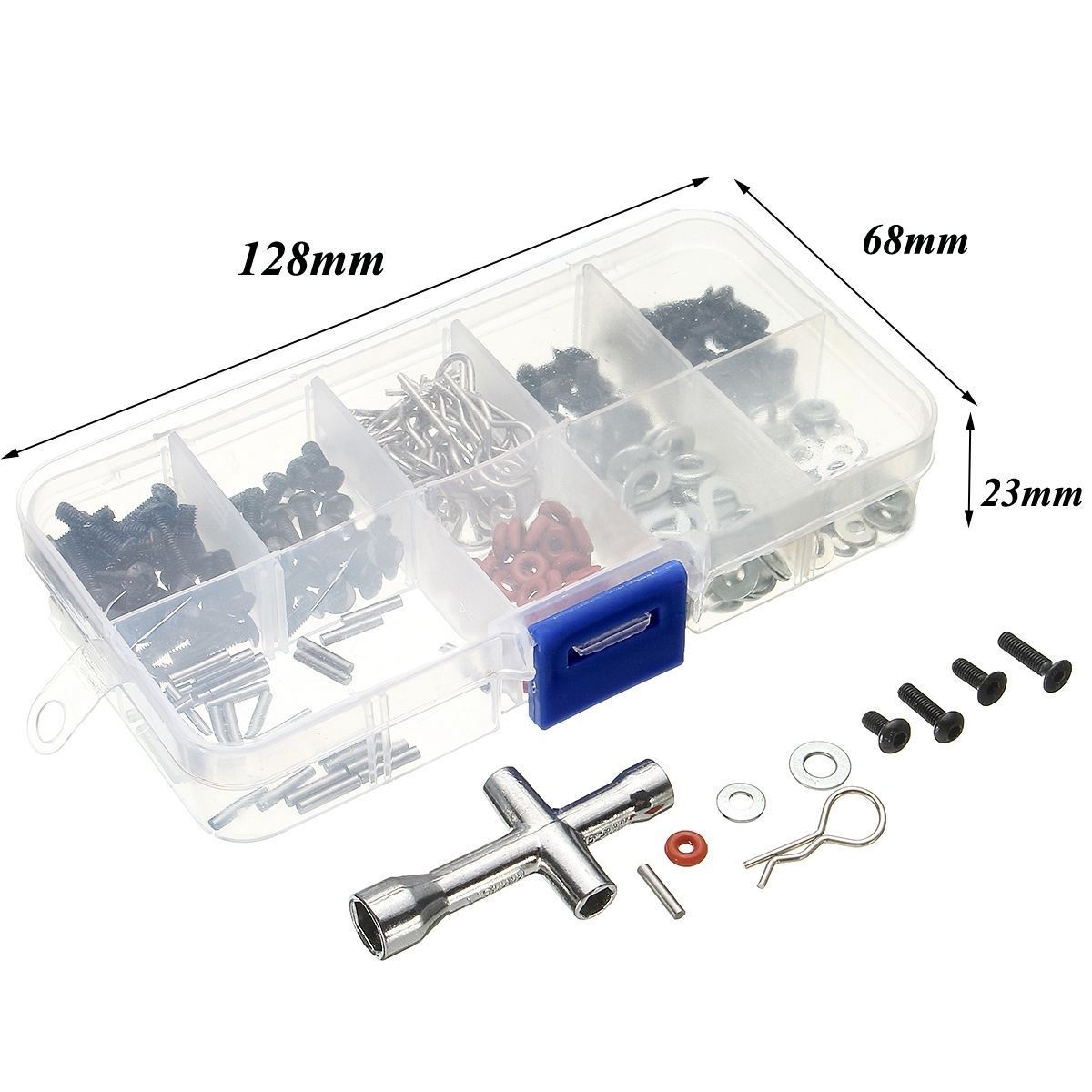 270 in 1 Sonder Reparatur Werkzeug & Schrauben Kasten einstellen für 1/10 HSP RC Auto DIY