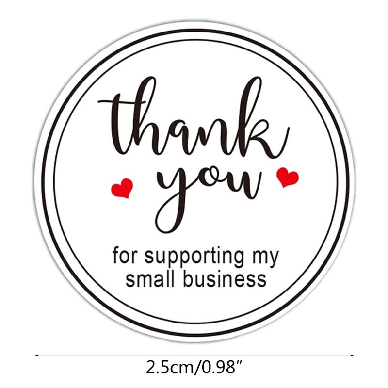 500pcs Thank You for Supporting My Small Business Stickers Seal Label Scrapbook E7CB