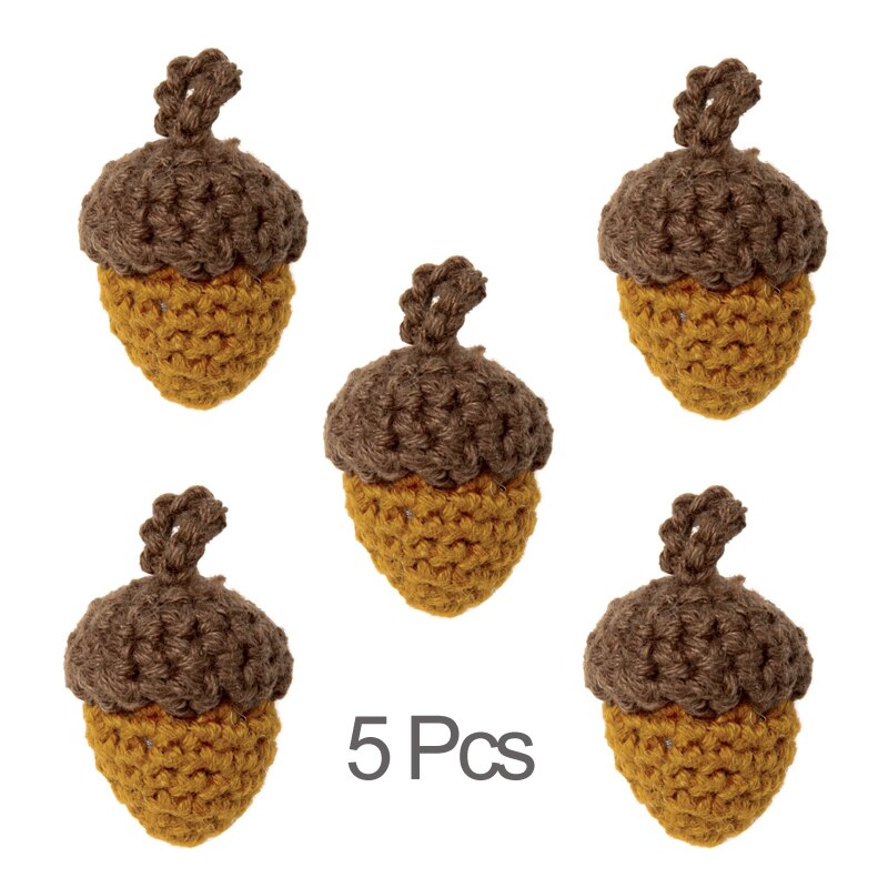 5/10 Pcs Baby Bijtring Bladeren Pijnboompitten Gehaakte Kralen Diy Fopspeen Ketting Bpa Gratis Baby Product Accessoires Speelgoed: PQT100501-1P