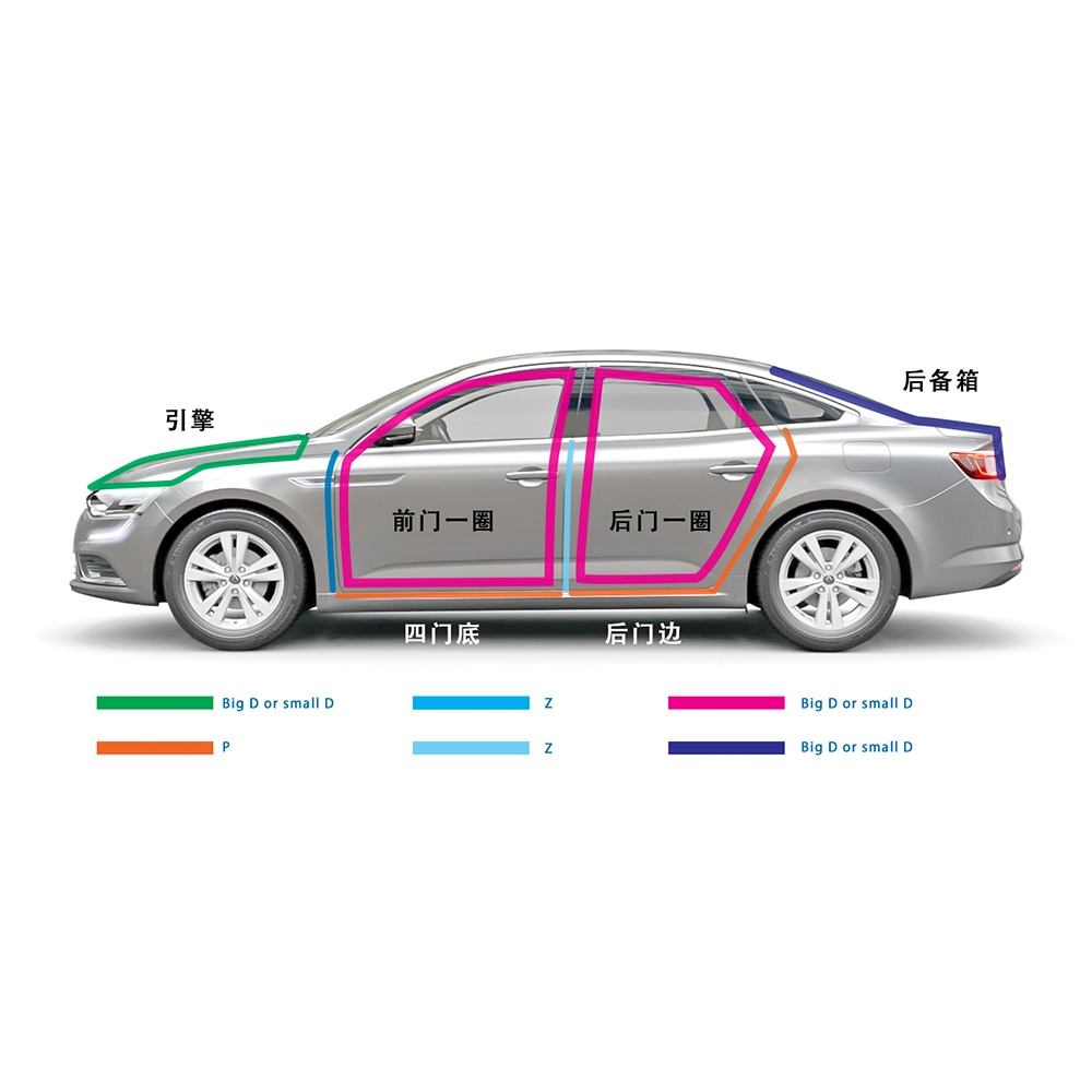 1Meter Z Type 3MAdhesive Rubber Auto Deur Afdichting Geluidsisolatie Auto Deur Afdichting Strip Afdichting Rand Trim Edge trim