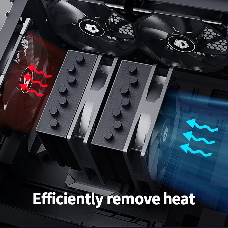ID-COOLING XF-120-K Eenvoud Efficiëntie PC Gamer Computer Case Fan 12V 4Pin PWM Snelheid aanpassen Serialiserbare koeling Ventilador