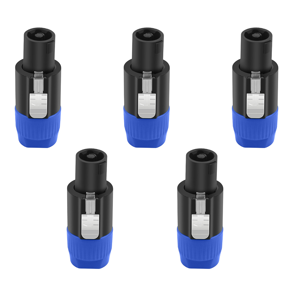 10 stücke Lautsprecher Audio Kabel Stecker Adapter 4-polig 4pin nl4fc Ohm Stecker Zubehör Ersatz für Verstärker: Orange