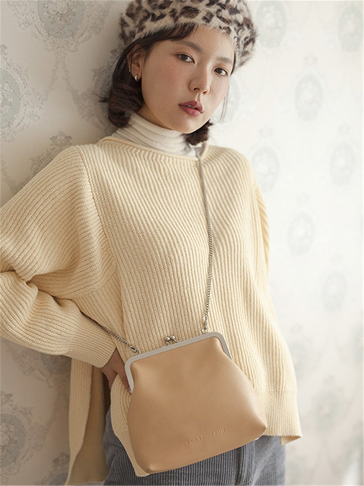 Vintage Women Clip Bag Simple Shoulder Crossbody Bag Brand Female Handbag and Clutch Leisure Travel Bag Purse Sac Chic