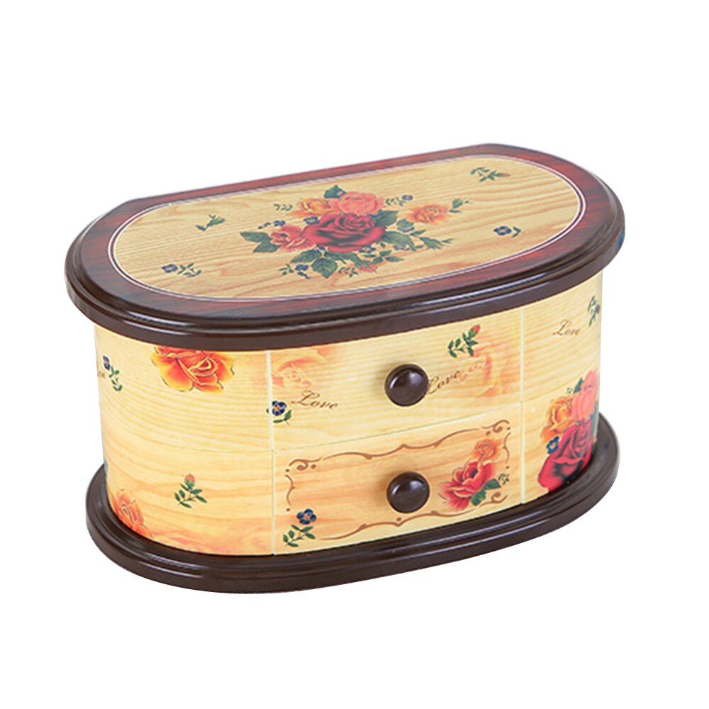 Jewelry Storage Box clockwork Music Box Valentine's Day Year's with Dancer