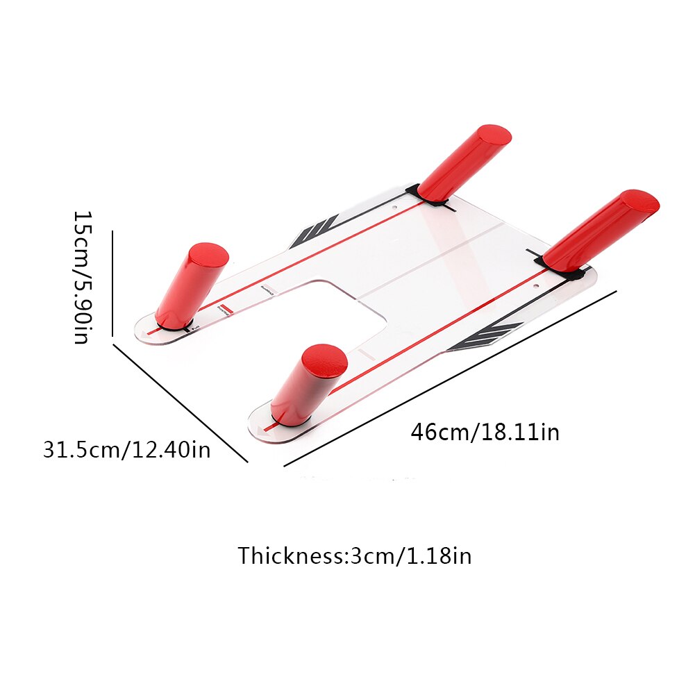 4 Red Speed Rods Golf Swing Trainer Mirror Speed Trap Base Golf Swing Trainer Shape Brandish Swing Practice Mirror And Bag