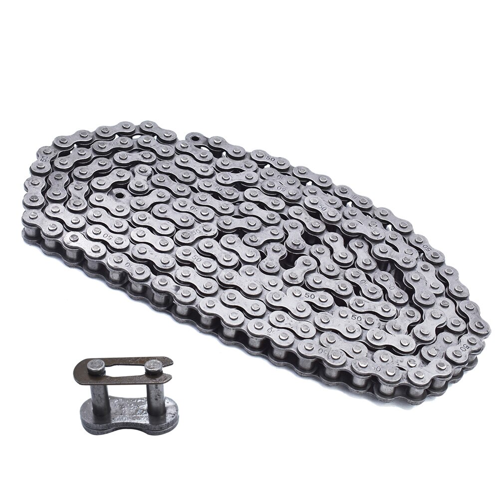 #50 Roller Chain 10 Feet with 1 Connecting Link