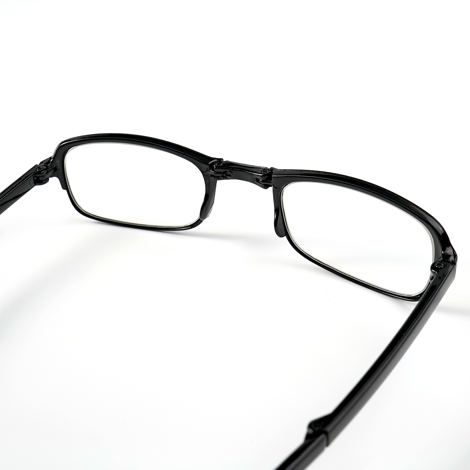 Opvouwbare leesbril voor dames en heren, draagbare blauwlichtblokkerende brillezers met ritssluiting