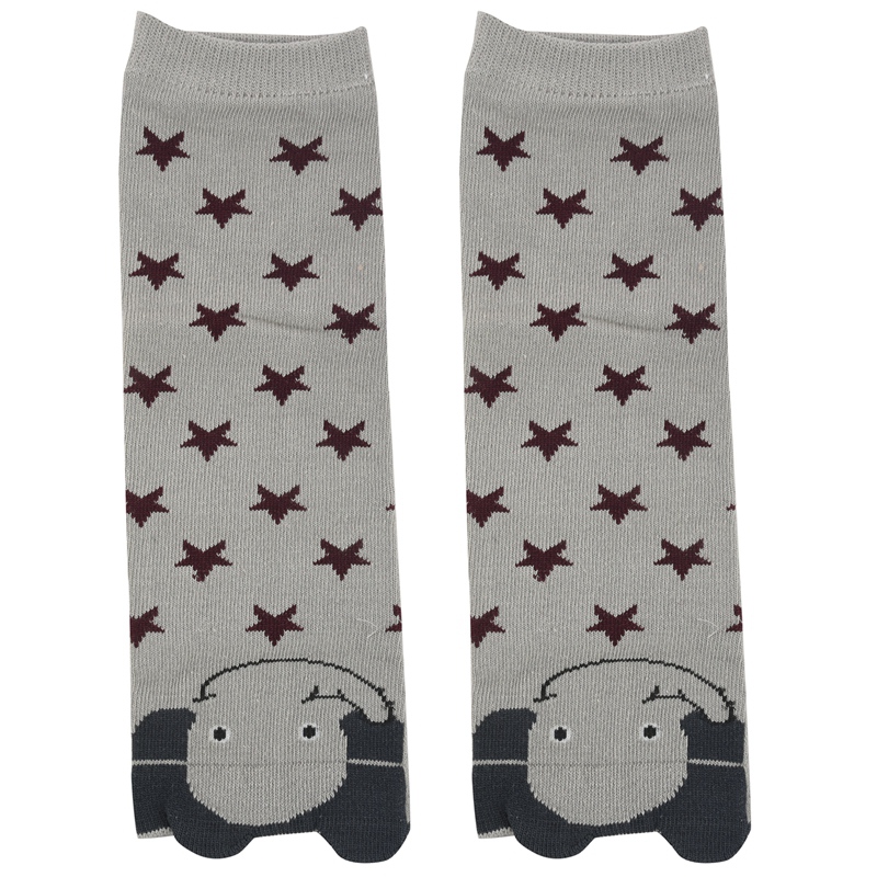 1 paar Cartoon Weiche Baumwolle Baby Kinder Winter Beinlinge Socken Kind Knie Pads grau