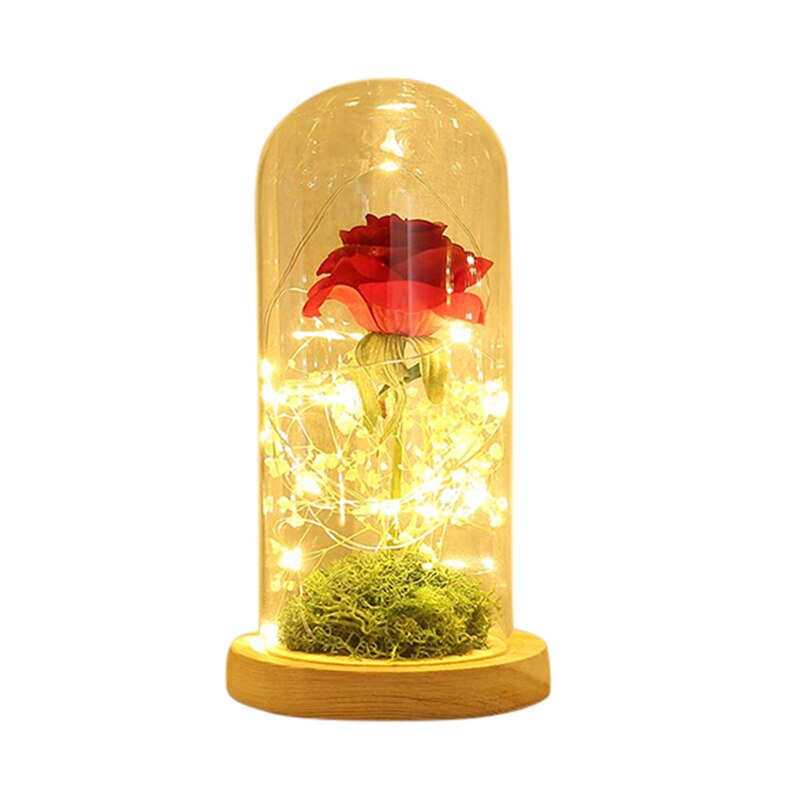 Romantic LED Flower Night Motion Lamp Valentine's Rose Light Wedding Day