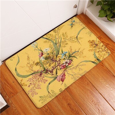 neue Heimat Dekor Bunte Blumen Teppiche rutschfeste Küche Teppiche für Zuhause Wohnzimmer Fußmatten 40X60 50X80 cm: 8 / 40x60cm