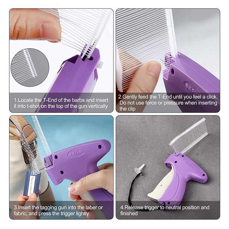 Standard Retail Price Tag Attacher Tagging Tools For Clothing, Garment Price Label Tag Machine Kit For Clothes Labeler