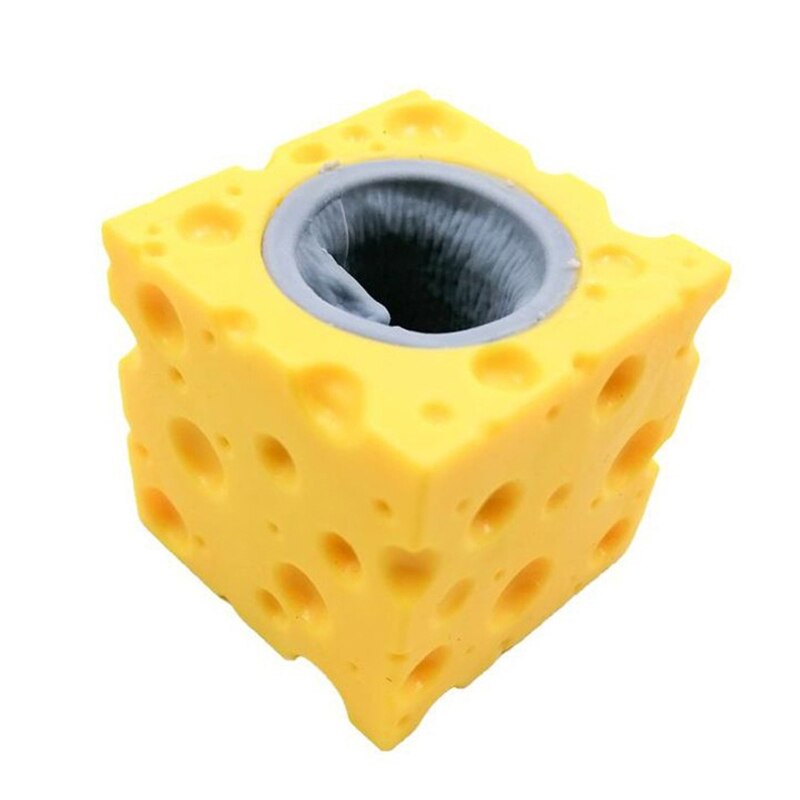 Fidget-käse-texturspielzeug, tragbarer massageball, kawaii-squishy-spielzeug, weicher ball: Grau