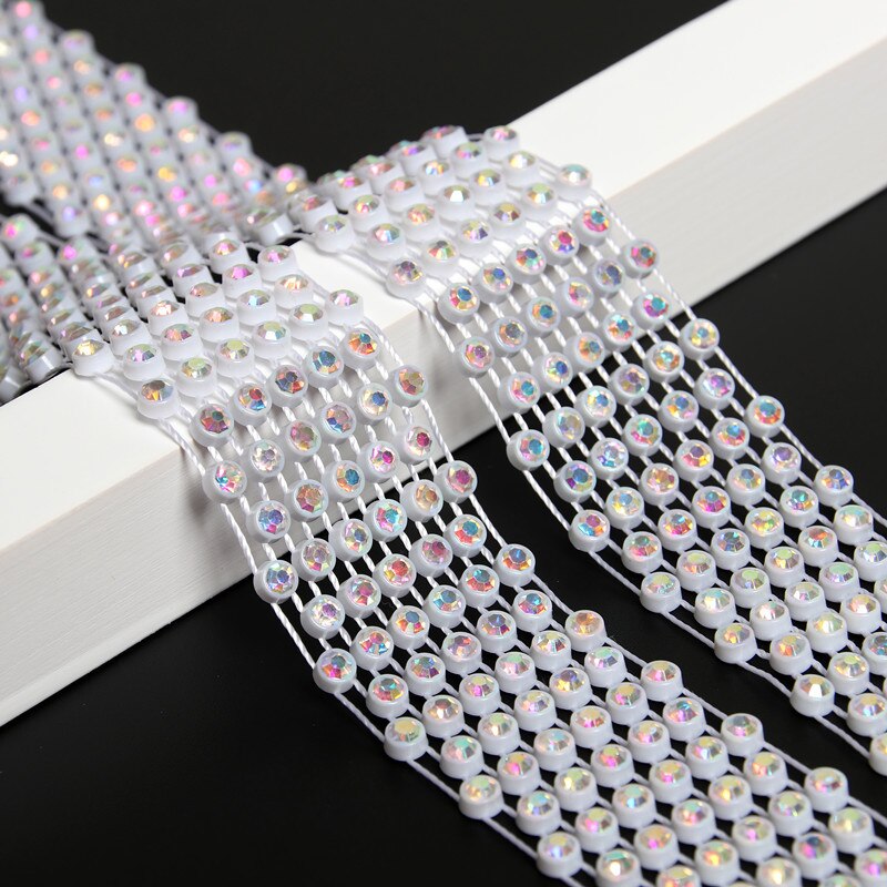 Zomer Zwarte Lange Scherpe Hoek Strass Sjaal Koreaanse Vrouwelijke Sociale Sailor Dance Stropdas Multifunctionele Boog Trendy Riem P7: White Multicolor