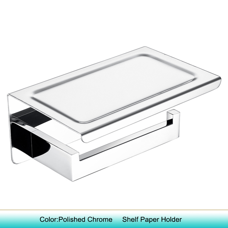 Accesorios de WC cromados pulidos, soporte de papel higiénico, gancho de pared, toallero, colgador de batas, juego de accesorios de baño de acero inoxidable: Verde claro